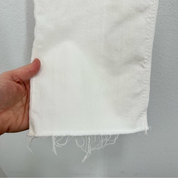 J. Crew Women's Size 31 9" demi-boot crop jean in‎ white wash NWOT Preppy Summer - Picture 5 of 8